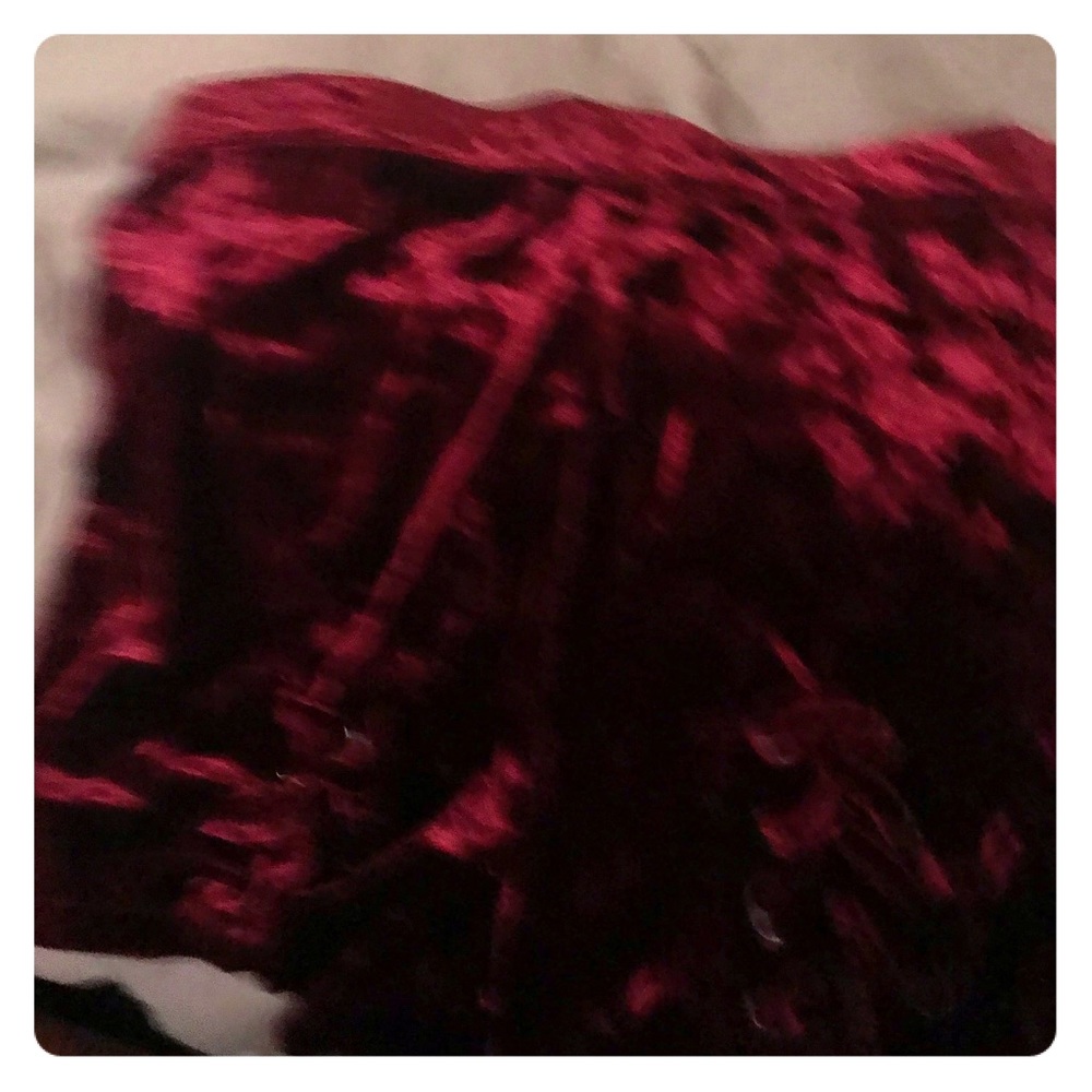 Crushed velvet shorts